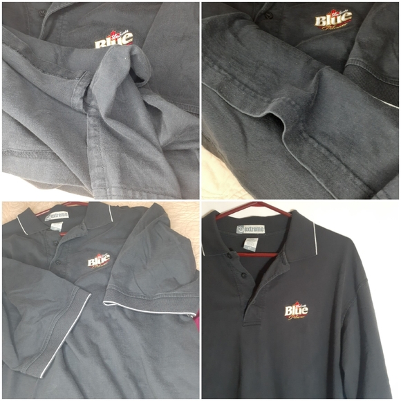 Gorgeous! SUPER nice Vtg Labatt Blue XL Men Blue 100% Cotton - Picture 14 of 15